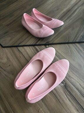 Vivaia Pointed Toe Foldable Flats Pink